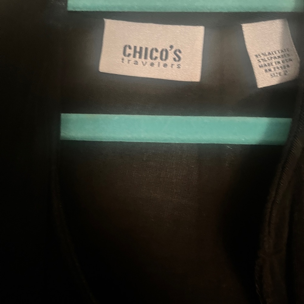 2 Chico's Traveler’s Elegant Black Jackets - Short and Long - Picture 5 of 5